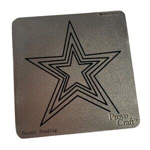 Cricut Cuttlebug Nested Star Die For Scrapbooking & Crafts Metal Plate Tool